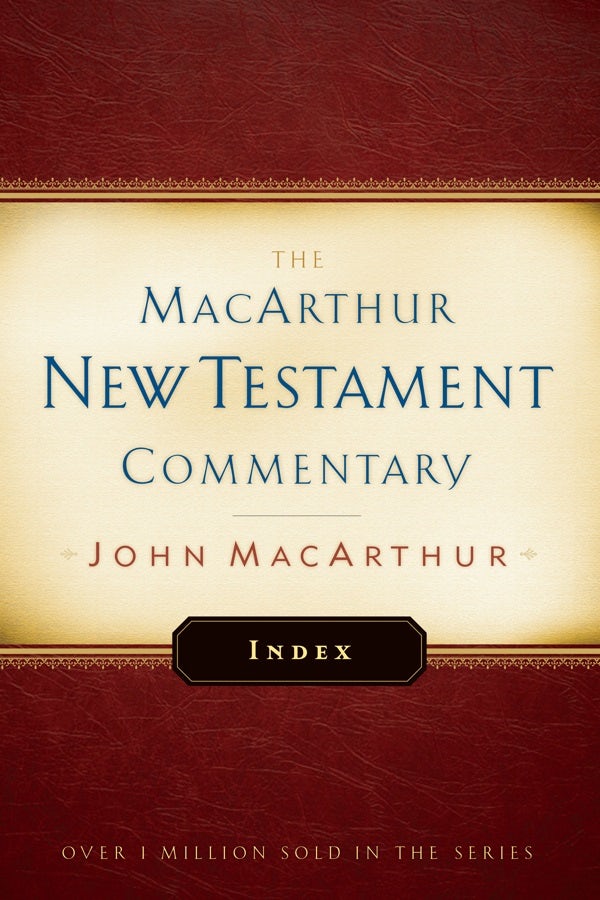 Cover image for MacArthur New Testament Commentary Index, isbn: 9780802414618