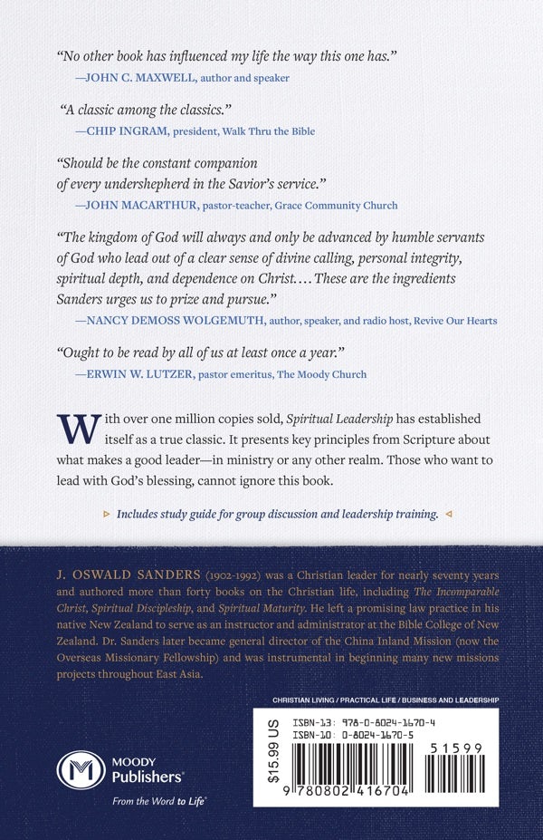 Cover image for Spiritual Leadership, isbn: 9780802416704