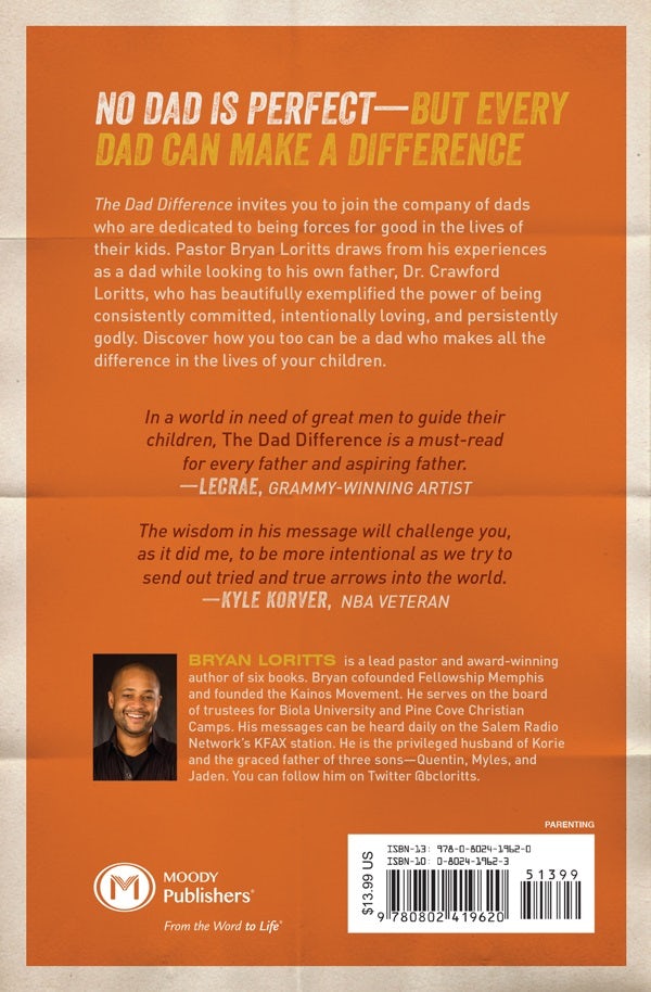 Cover image for The Dad Difference, isbn: 9780802419620