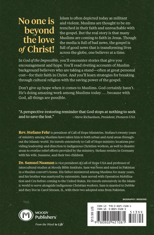 Cover image for God of the Impossible, isbn: 9780802421081