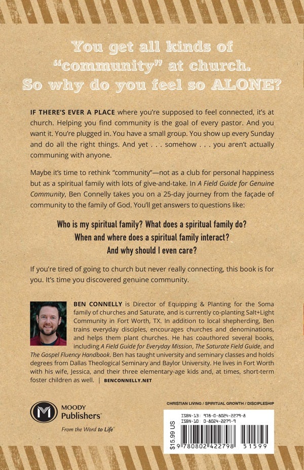 Cover image for A Field Guide for Genuine Community, isbn: 9780802422798