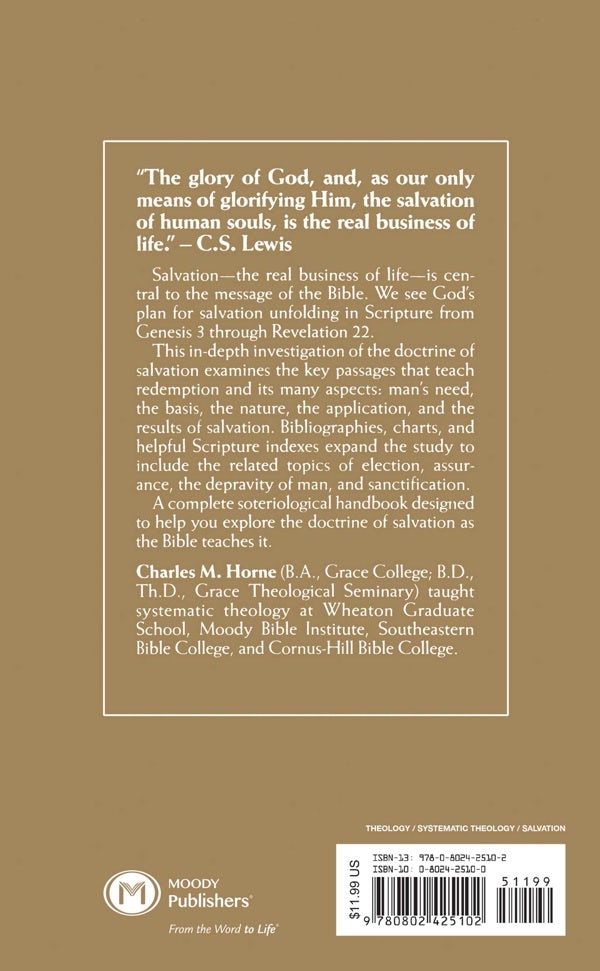Cover image for The Doctrine of Salvation, isbn: 9780802425102