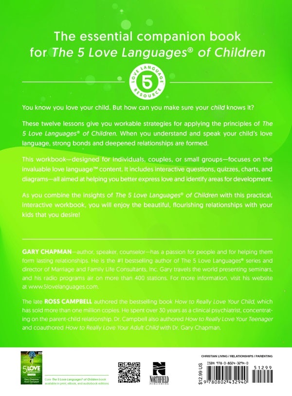 Cover image for The 5 Love Languages of Children Workbook, isbn: 9780802432940