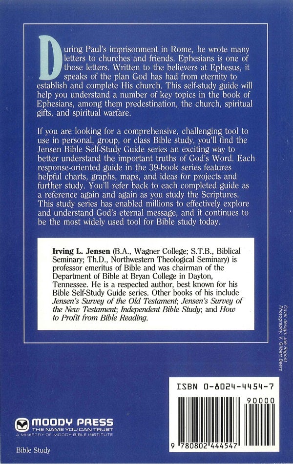Cover image for Ephesians- Jensen Bible Self Study Guide, isbn: 9780802444547