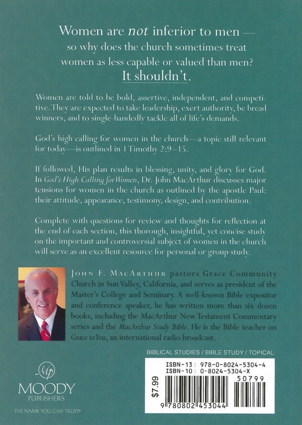 Cover image for God's High Calling for Women, isbn: 9780802453044