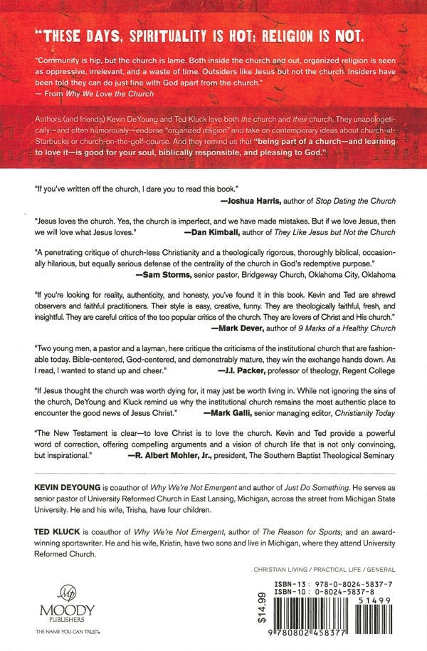 Cover image for Why We Love the Church, isbn: 9780802458377