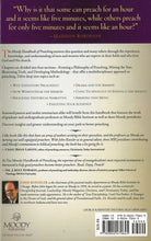 Cover image for The Moody Handbook of Preaching, isbn: 9780802470645