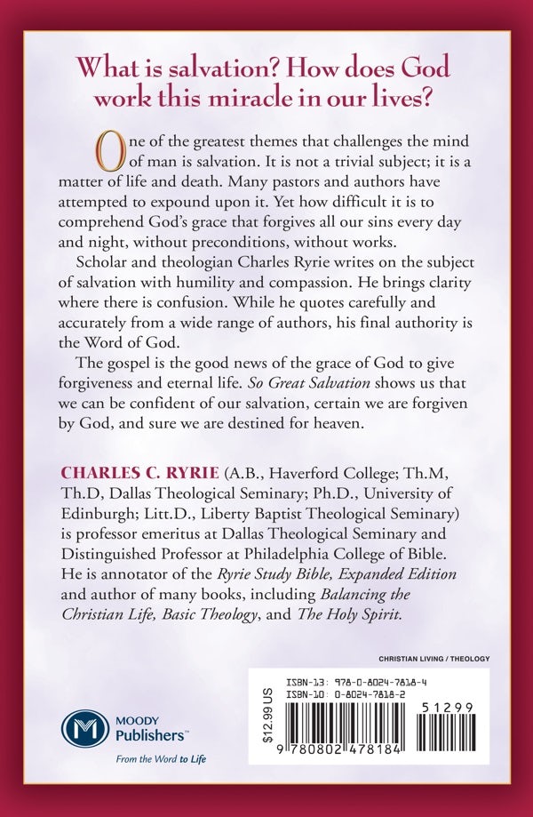 Cover image for So Great Salvation, isbn: 9780802478184