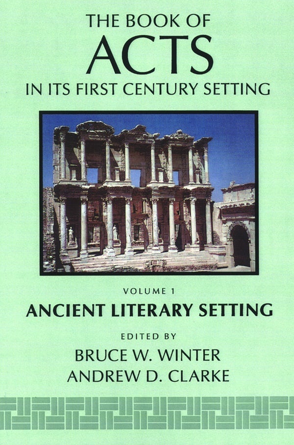 Cover image for The Book of Acts in Its Ancient Literary Setting, isbn: 9780802824332