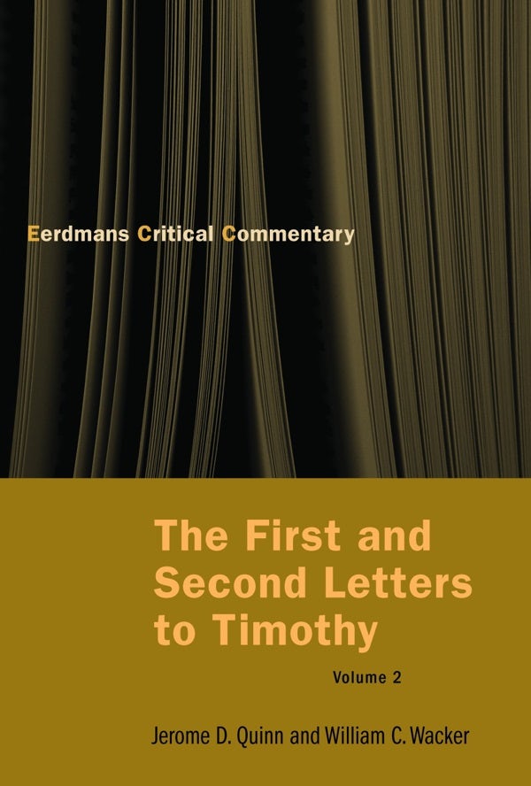Cover image for The First and Second Letters to Timothy, Volume 2, isbn: 9780802827319