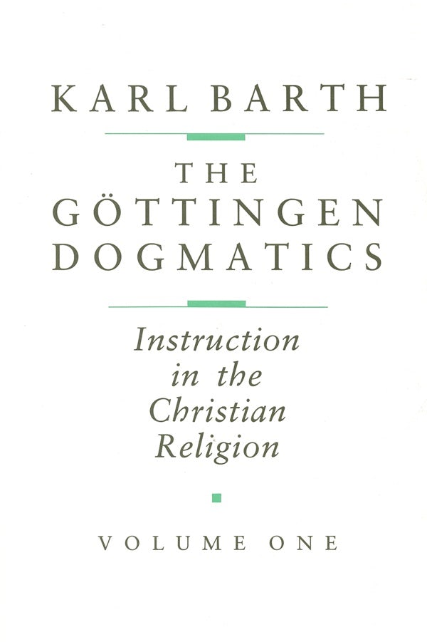 Cover image for The Göttingen Dogmatics, isbn: 9780802833372
