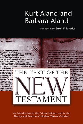 Cover image for The Text of the New Testament, isbn: 9780802840981