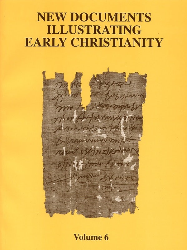 Cover image for New Documents Illustrating Early Christianity, 6, isbn: 9780802845160