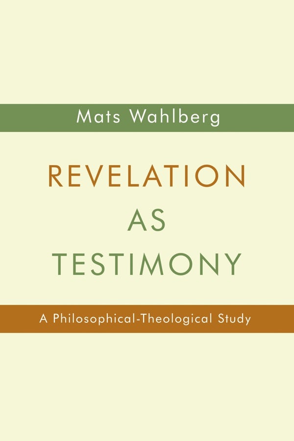Cover image for Revelation as Testimony, isbn: 9780802869883