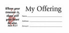 Cover image for Offering Envelope: My Offering - Bill-Sized (Package of 100), isbn: 9780805407587