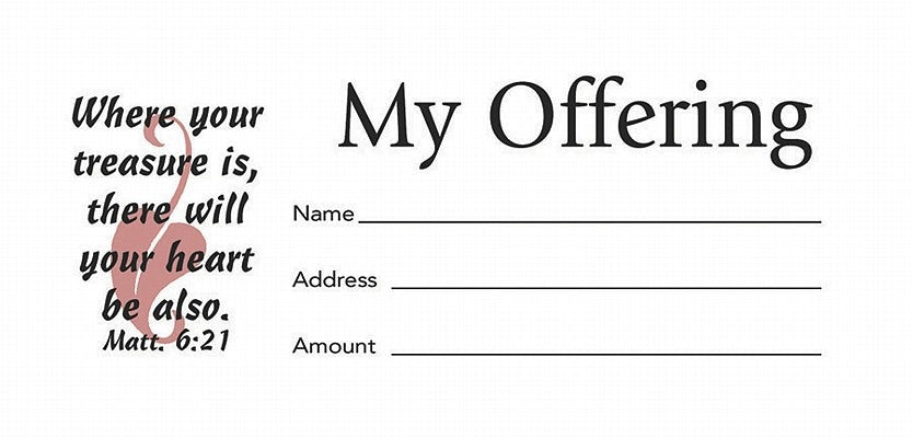 Cover image for Offering Envelope: My Offering - Bill-Sized (Package of 100), isbn: 9780805407587