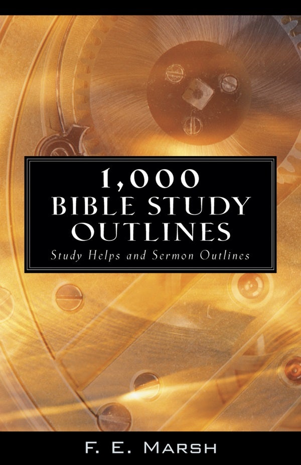 Cover image for 1000 Bible Study Outlines, isbn: 9780825432477