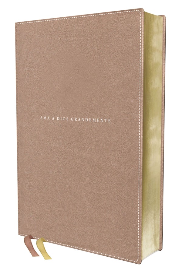 Cover image for Nbla, Santa Biblia, AMA a Dios Grandemente, Interior a Cuatro Colores Leathersoft, Oro Rosa, Comfort Print, isbn: 9780829732788