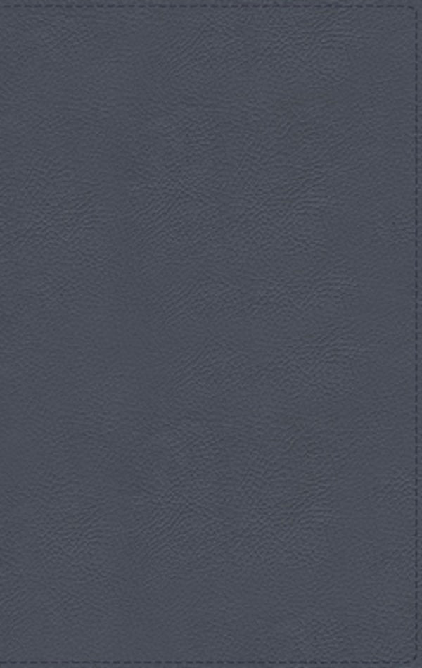 Cover image for Nbla, Biblia de Estudio Macarthur, Piel Genuina, Azul Pizarra, Interior a DOS Colores, Comfort Print, isbn: 9780829770735
