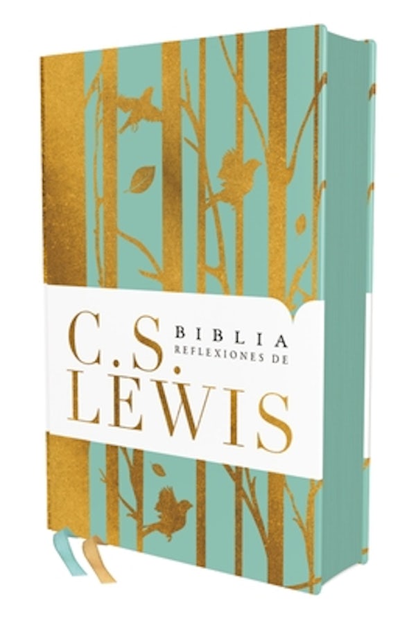 Cover image for Rvr, Biblia Reflexiones de C. S. Lewis, Interior a DOS Colores, Tapa Dura, Turquesa, Comfort Print, isbn: 9780829770919