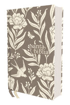 Cover image for Nvi, Santa Biblia, Revisión 2022, Tamaño Compacto, Tapa Dura/Tela, Gris Floral, Palabras de Jesús En Rojo, Comfort Print, isbn: 9780829771718