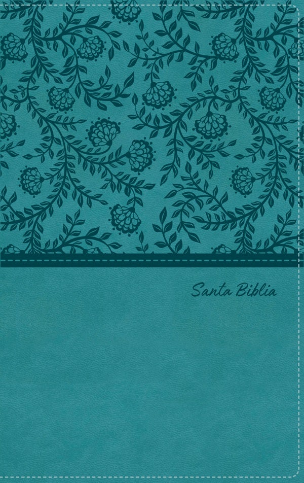 Cover image for Rvr60, Santa Biblia, Tierra Santa, Ultrafina, Letra Grande, Leathersoft, Turquesa, Con Cierre, Palabras de Jesús En Rojo, Comfort Print, isbn: 9780829772159
