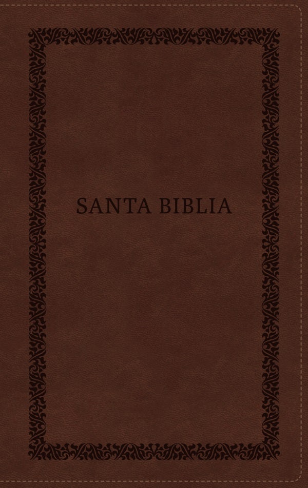 Cover image for Rvr60, Santa Biblia, Tierra Santa, Ultrafina, Letra Grande, Leathersoft, Café, Con Cierre, Palabras de Jesús En Rojo, Comfort Print, isbn: 9780829772166