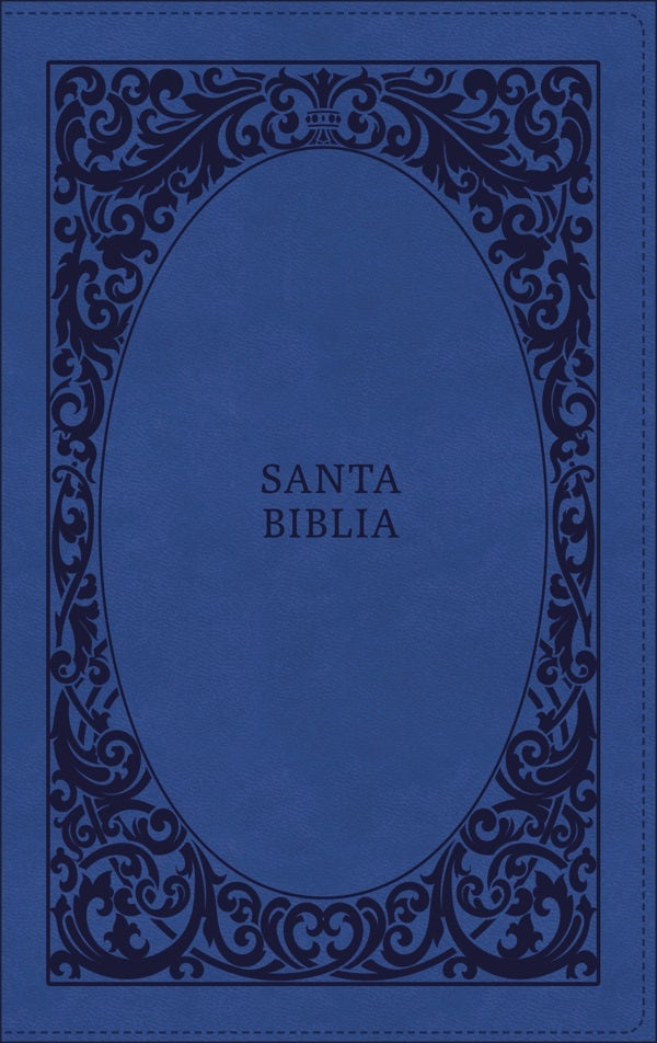 Cover image for Rvr60, Santa Biblia, Tierra Santa, Ultrafina, Letra Grande, Leathersoft, Azul, Con Cierre, Palabras de Jesús En Rojo, Comfort Print, isbn: 9780829772173