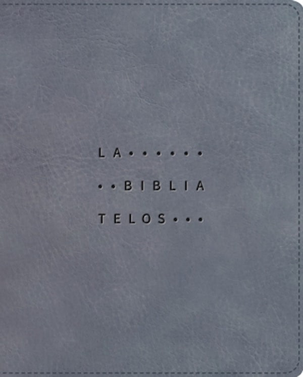 Cover image for Nvi, La Biblia Telos Para Jï¿½venes, Revisiï¿½n 2022, Leathersoft, Gris, Interior a DOS Colores, Comfort Print, isbn: 9780829772333