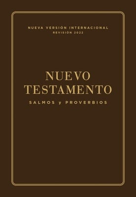Cover image for Nvi, Nuevo Testamento de Bolsillo, Con Salmos Y Proverbios, Revisión 2022, Leatherflex, Café, isbn: 9780829773033