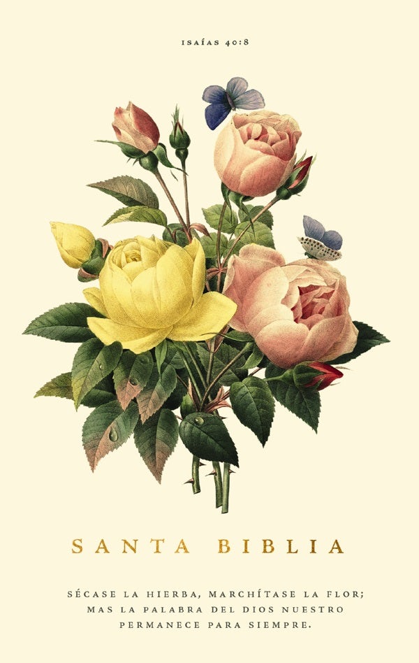 Cover image for Rvr60, Santa Biblia, Premio Y Regalo, Letra Grande, Tapa Dura, Floral, Palabras de Jesús En Rojo, Comfort Print, isbn: 9780829773767
