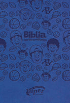 Cover image for Biblia Biper Y Sus Amigos, Fuertes Y Valientes (Nbla), Leathersoft, Azul, Palabras de Jesï¿½s En Rojo, Comfort Print, isbn: 9780829773804