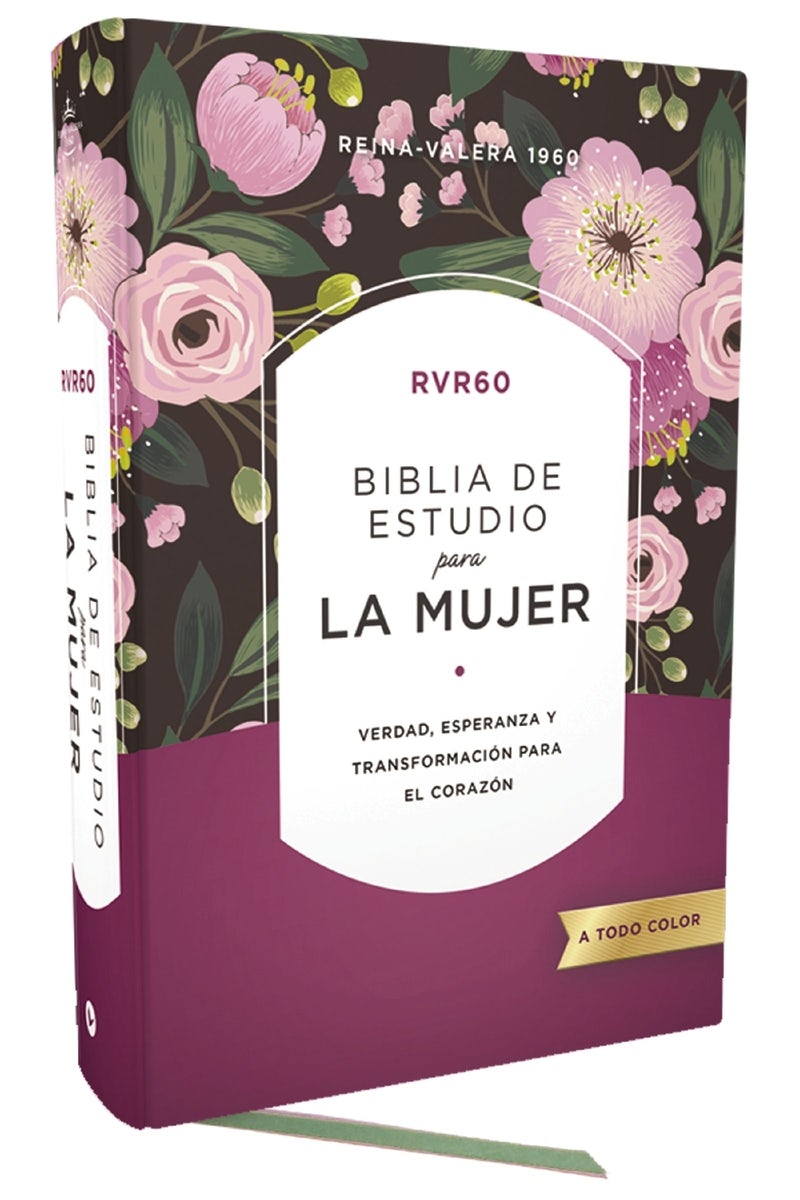 Cover image for Rvr60 Biblia de Estudio Para La Mujer, Tapa Dura, Interior a Color, Comfort Print, isbn: 9780829774450