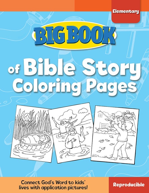 Cover image for Big Book of Bible Story Coloring Pages for Elementary Kids, isbn: 9780830772339