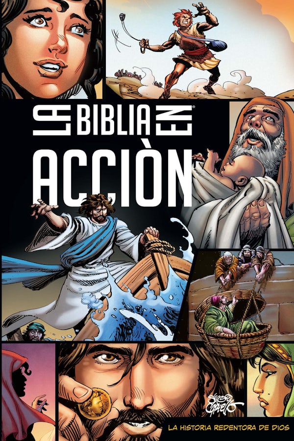 Cover image for La Biblia En Acciï¿½n (the Action Bible) (Spanish), isbn: 9780830784172