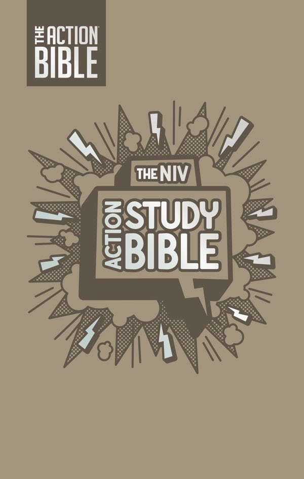 Cover image for The NIV Action Study Bible, Leathersoft, Gray, Full Color, isbn: 9780830787401