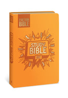Cover image for The Action Bible Study Bible Esv, Leathersoft, Orange, Full Color, isbn: 9780830787456