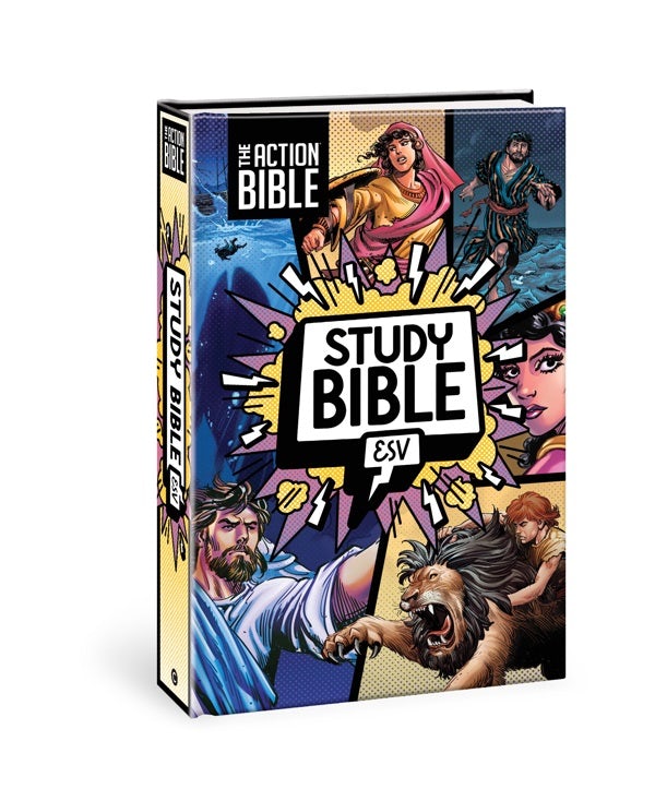 Cover image for The Action Bible Study Bible Esv, Hardcover, Full Color, isbn: 9780830787470