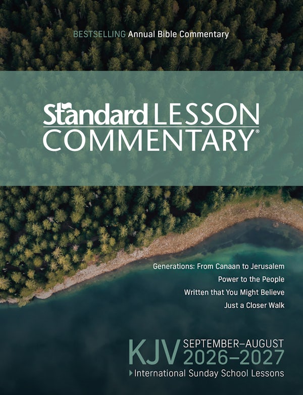 Cover image for KJV Standard Lesson Commentary(r) 2026-2027 Verse-By-Verse Commentary Pronunciation Guide Context and History Lessons Discussion Questions and Group Activities Issl, isbn: 9780830791217