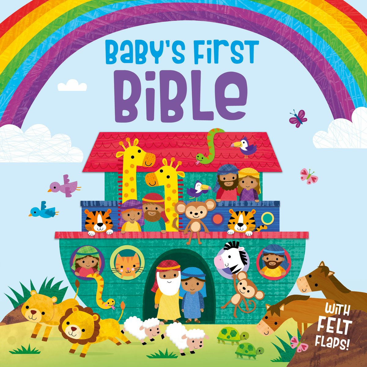 Cover image for Baby's First Bible, Board Book with Felt Lift-The-Flaps, for Christmas, Easter, Baby Dedications, isbn: 9780830791439