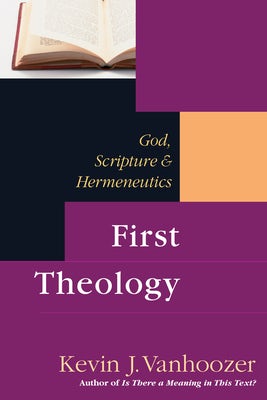 Cover image for First Theology, isbn: 9780830826810