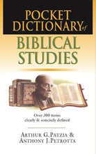 Cover image for Pocket Dictionary of Biblical Studies, isbn: 9780851112688