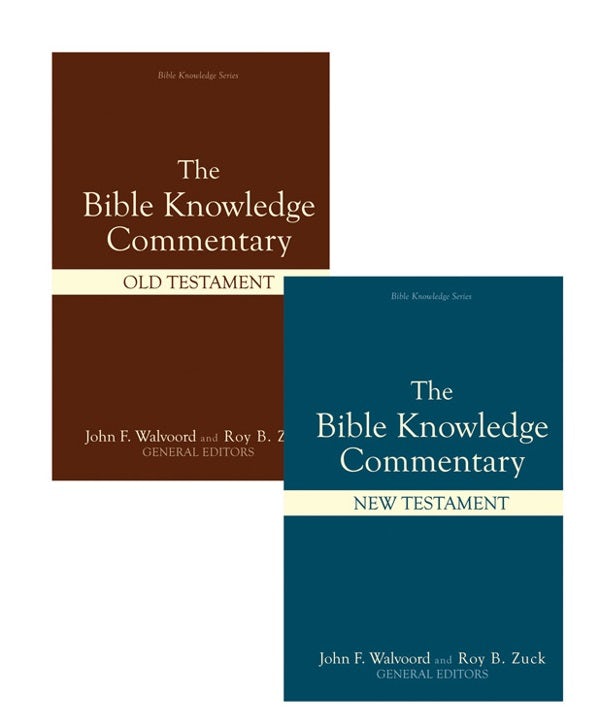 Cover image for Bible Knowledge Commentary (2 Volume Set), isbn: 9780896938007