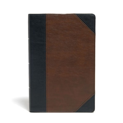 Cover image for KJV Large Print Personal Size Reference Bible, Black/Brown Leathertouch, isbn: 9781087734071