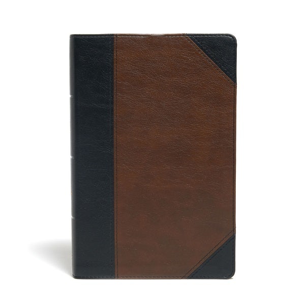 Cover image for KJV Large Print Personal Size Reference Bible, Black/Brown Leathertouch, isbn: 9781087734071