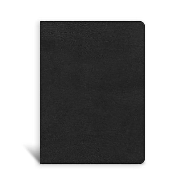 Cover image for CSB Single-Column Wide-Margin Bible, Black Leathertouch, isbn: 9781087742854