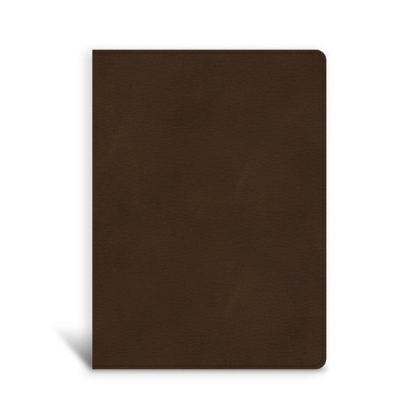 Cover image for CSB Single-Column Wide-Margin Bible, Brown Leathertouch, isbn: 9781087742861