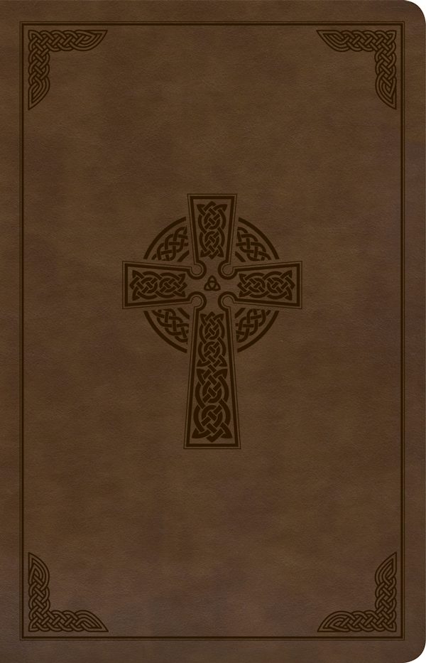 Cover image for KJV Large Print Personal Size Reference Bible, Brown Celtic Cross Leathertouch, isbn: 9781087742984