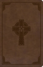 Cover image for KJV Large Print Personal Size Reference Bible, Brown Celtic Cross Leathertouch, isbn: 9781087742984