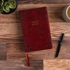Cover image for KJV Large Print Personal Size Reference Bible, Burgundy Leathertouch, Indexed, isbn: 9781087743011